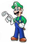 Luigi in Mario Golf on Gameboy Color