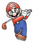 Mario in Mario Golf on Gameboy Color