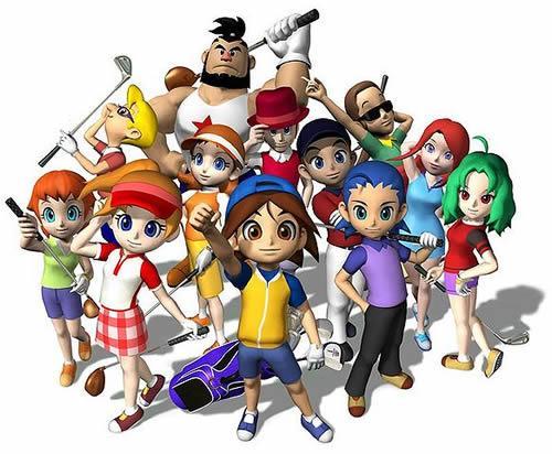 The original non-Mario characters from Mario Golf: Advance Tour