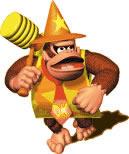 Donkey Kong wearing a wizards hat