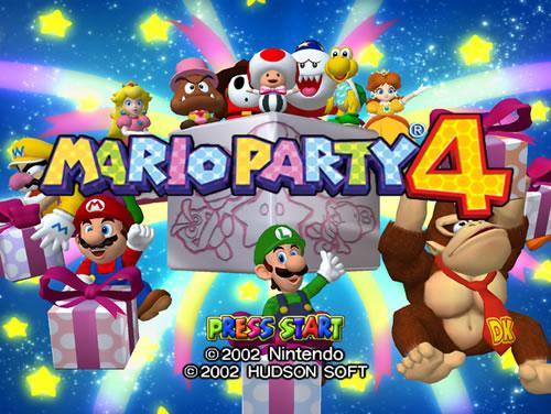Mario Party 4 title screen