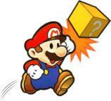 Mario punching a block