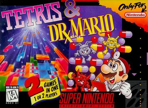 Tetris and Dr. Mario combo cart for the SNES