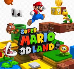 Super Mario 3D Land title screen