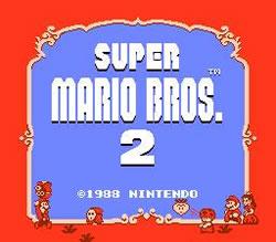 Super Mario Bros. 2 title screen
