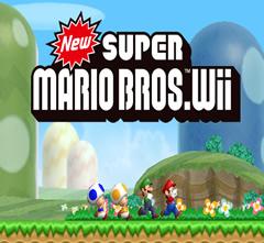New Super Mario Bros. Wii title screen