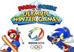 Mario & Sonic at the Sochi Winter Olympic Games 2014 title screen